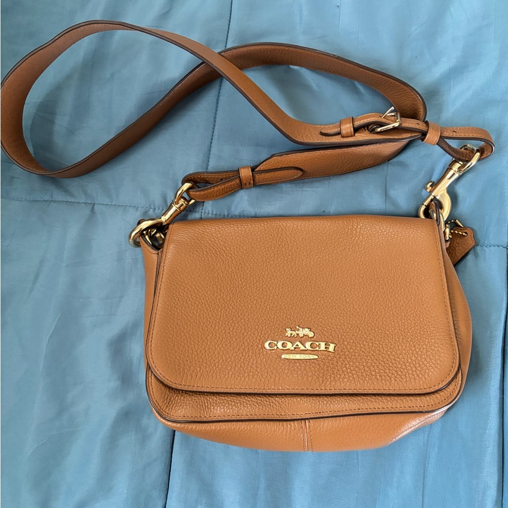 Camel Coach shoulder bag